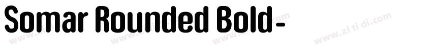 Somar Rounded Bold字体转换